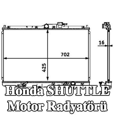 MAHLE Motor radyatörü — Honda Shuttle