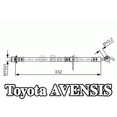 BOSCH خرطوم الفرامل 332mm — Toyota Avensis