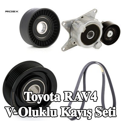 RIDEX V-Oluklu Kayış Seti — Toyota Rav4