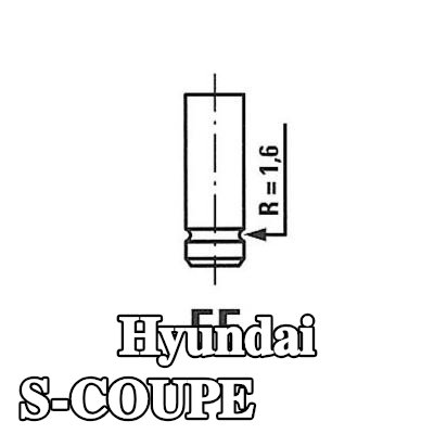 FRECCIA صمام العادم ساق الصمام المطلي بالنيتريد — Hyundai S-coupe