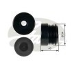 GATES Alternatör debriyaj kasnağı DriveAlign, Micro-V® UNIQUE FIT — Chevrolet Chevy (2)