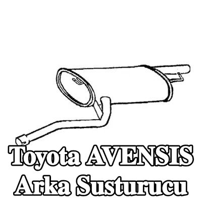 VEGAZ Arka susturucu 1300mm — 1997 Toyota Avensis