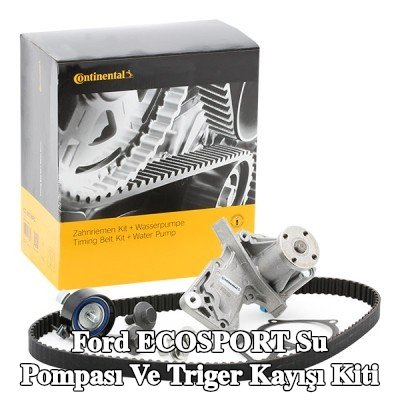 CONTITECH Su pompası ve triger kayışı kiti Diş Sayısı: 117, Width: 22mm, eksantrik mili vidalarıyla — 2012 Ford Ecosport