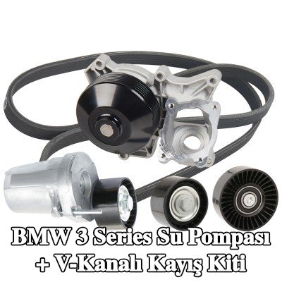 RIDEX Su pompası ile Su Pompası + V-Yivli Kayış Kiti — 2012 BMW 3 Series