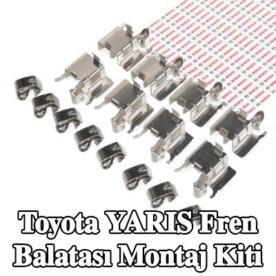 BOSCH Fren balatası montaj kiti — 2012 Toyota Yaris