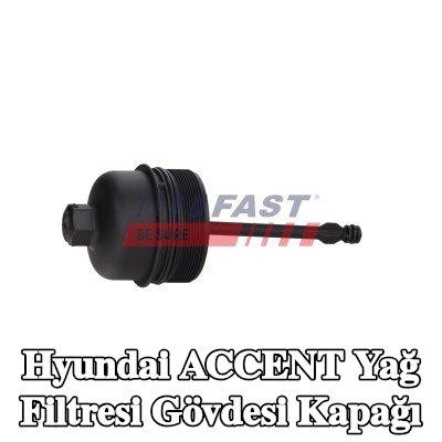 FAST Contalı/sızdırmazlıklı yağ filtresi muhafazası kapağı, yağ filtresi olmadan — Hyundai Accent