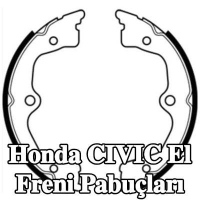 ABE El freni pabuçları Arka Aks, 190mm — Honda Civic