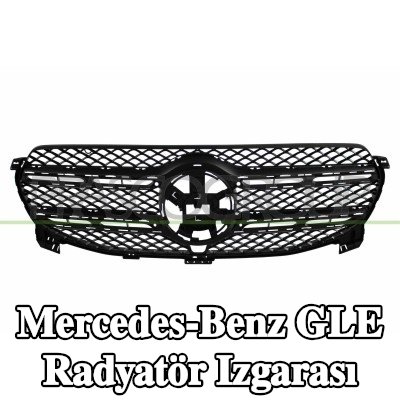 PRASCO Radyatör ızgarası, siyah — Mercedes-Benz Gle