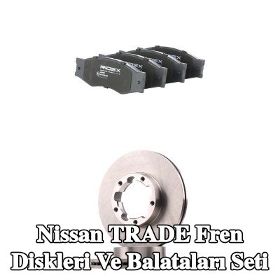 RIDEX Fren diskleri ve balataları seti Ön Aks, içten havalandırmalı — 1997 Nissan Trade