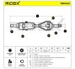 RIDEX Tahrik mili Ön Aks Sol, 605.6mm — Toyota Carina (6)