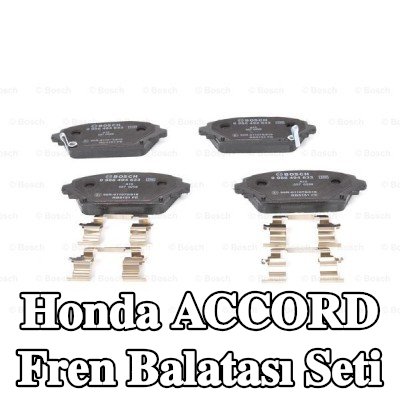 BOSCH Fren balatası seti 16, 5mm, gıcırtı önleyici plaka ile, yaylı — 2002 Honda Accord