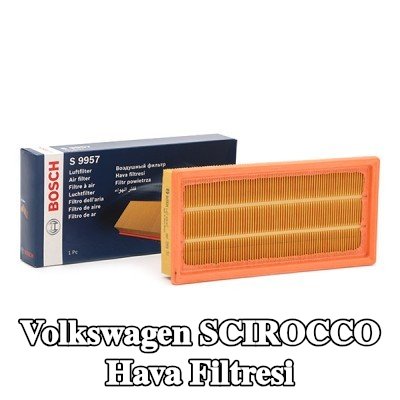 BOSCH Hava filtresi — 1990 Volkswagen Scirocco