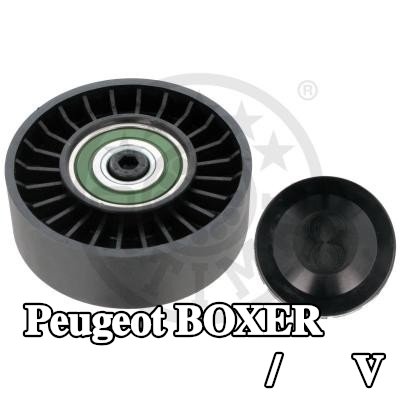 OPTIMAL بكرة الانحراف/التوجيه, V-ribbed belt Outer Diameter: 80mm, بدون حامل — 1995 Peugeot Boxer