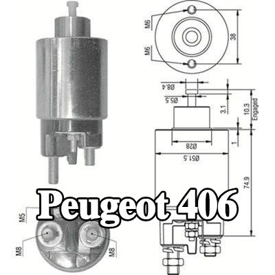MAGNETI MARELLI ملف لولبي للمشغل — 1995 Peugeot 406
