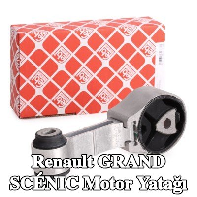 FEBI BILSTEIN Motor yatağı Sağ Üst, Elastomer — 2012 Renault Grand Scénic