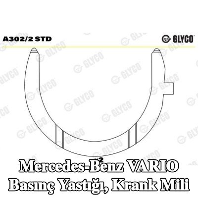 GLYCO Basınç Yastığı, krank mili — Mercedes-Benz Vario