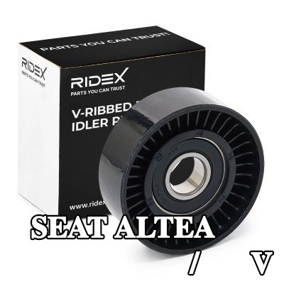 RIDEX بكرة الانحراف/التوجيه, V-ribbed belt Ø: 70mm, بدون حامل — 2004 SEAT Altea