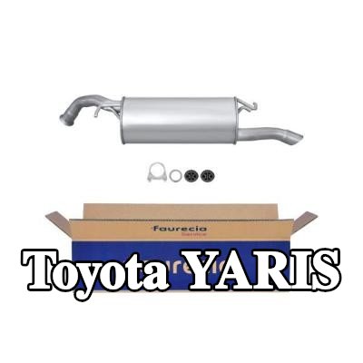 HELLA كاتم الصوت الخلفي الخلفي, مع قطع التركيب — 2000 Toyota Yaris