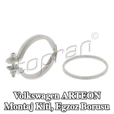TOPRAN Montaj Kiti, egzoz borusu — Volkswagen Arteon
