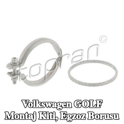 TOPRAN Montaj Kiti, egzoz borusu — Volkswagen Golf