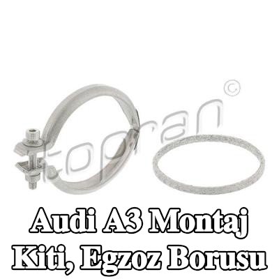TOPRAN Montaj Kiti, egzoz borusu — Audi A3