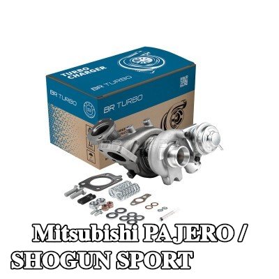 BR Turbo الشاحن التوربيني مع مواد التثبيت/التركيب — 1997 Mitsubishi Pajero / Shogun Sport