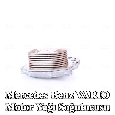NISSENS Conta/sızdırmazlık elemanları ile motor yağı soğutucusu, yağ filtresi muhafazalı, filtre olmadan — 2011 Mercedes-Benz Vario