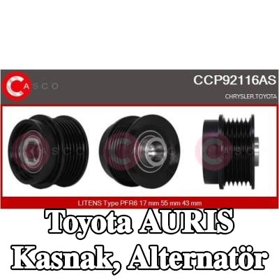 CASCO Kasnak, alternatör — Toyota Auris