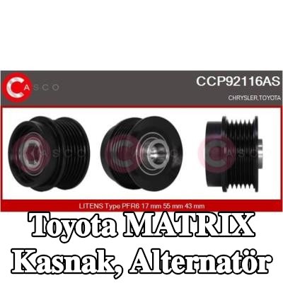 CASCO Kasnak, alternatör — Toyota Matrix