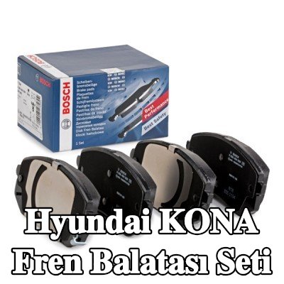 BOSCH Fren balatası seti 17, 6mm, gıcırtı önleyici plaka ile — Hyundai Kona