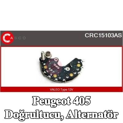 CASCO Doğrultucu, alternatör — Peugeot 405