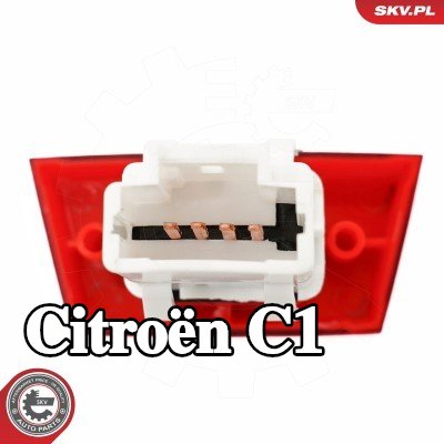 ESEN SKV مفتاح ضوء التحذير من الخطر — Citroën C1