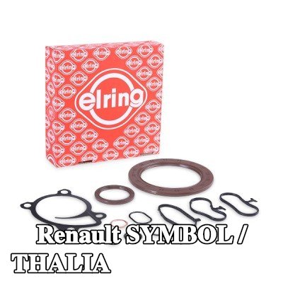 ELRING مجموعة حشيات علبة المرافق مع مانع تسرب العمود المرفقي — Renault Symbol / Thalia