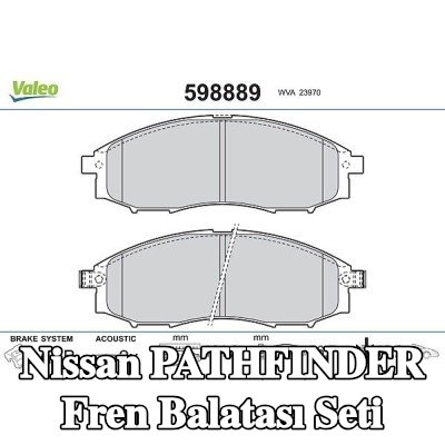 VALEO Fren balatası seti Ön Aks, 16mm, gıcırtı önleyici plaka ile — 1997 Nissan Pathfinder