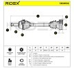 RIDEX Tahrik mili Ön Aks Sol, 532mm — 1990 Volkswagen Golf (2)