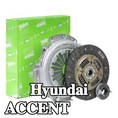 VALEO طقم القابض KIT3P, مع محمل تحرير القابض — 2005 Hyundai Accent