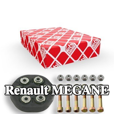 FEBI BILSTEIN مقرنة عمود الدفع الأمامية, مع صواميل, مع مسامير/براغي, مع غسالات, توربو OE جديد — Renault Megane