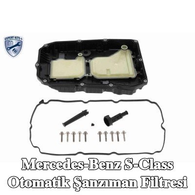 VAICO Aksesuarları ile birlikte otomatik şanzıman filtresi, yağ tahliye tapalı, cıvata/vida ile, filtre ile, yağ karteri contalı, conta halkası ile — Mercedes-Benz S-Class