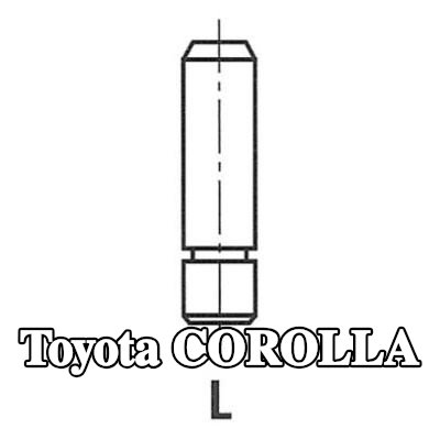 FRECCIA أدلة الصمامات — 2012 Toyota Corolla