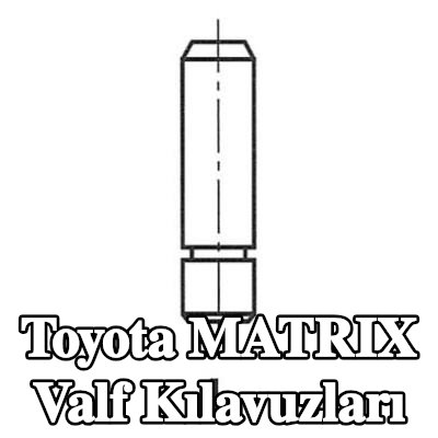 FRECCIA Valf Kılavuzları — Toyota Matrix