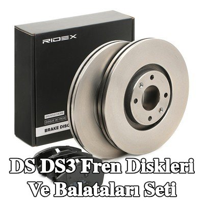 RIDEX Fren diskleri ve balataları seti Ön Aks, Havalandırmalı, piston klipsli — DS Ds3