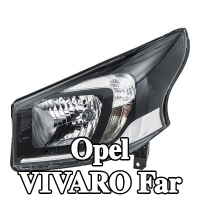 HELLA Far Sol, H4, PY21W, W21/5W, ampullü, far seviyeleme motorlu — 2016 Opel Vivaro
