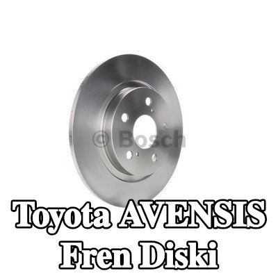 BOSCH Fren diski Dış Çap: 290mm, düz, Yağlanmış — Toyota Avensis