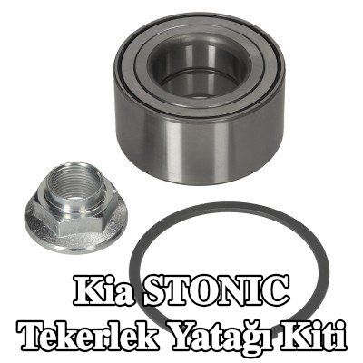 FEBI BILSTEIN Sol ön aks tekerlek yatağı kiti, Ön Aks Sağ, ABS sensör halkalı, tutma halkası, aks somunu ile — Kia Stonic
