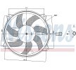 NISSENS Fan, radyatör 390mm, radyatör fan kapağı, direnç olmadan, kontrol ünitesi olmadan — 2012 Peugeot 408 (6)