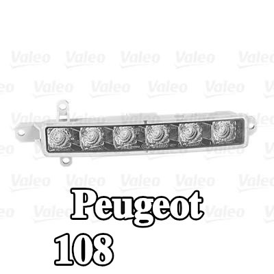 VALEO مؤشر جانبي قطعة أصلية, مصد, كلا الجانبين — Peugeot 108