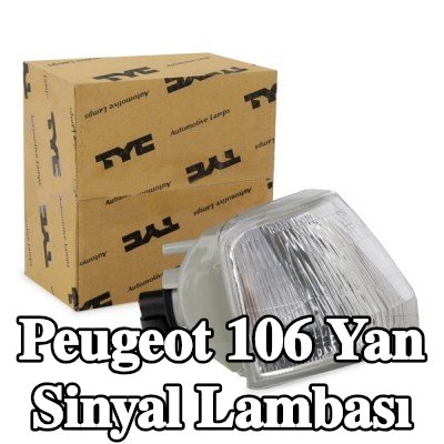 TYC Yan sinyal Sağ Ön, beyaz, ampul tutuculu — 1995 Peugeot 106