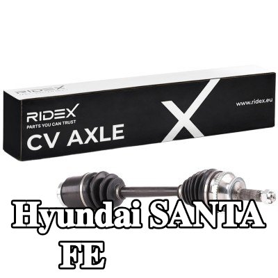 RIDEX عمود الدفع للمحور الأمامي الأيمن, 610mm — 2000 Hyundai Santa Fe