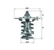 MAHLE Termostat 76°C, 56mm, 28mm, contalı/sızdırmaz — Mitsubishi Gto (1)