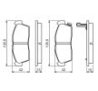 BOSCH Fren balatası seti 15mm — Citroën C-zero (11)